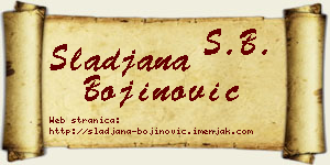 Slađana Bojinović vizit kartica